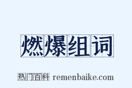 燃爆组词是什么意思的图片